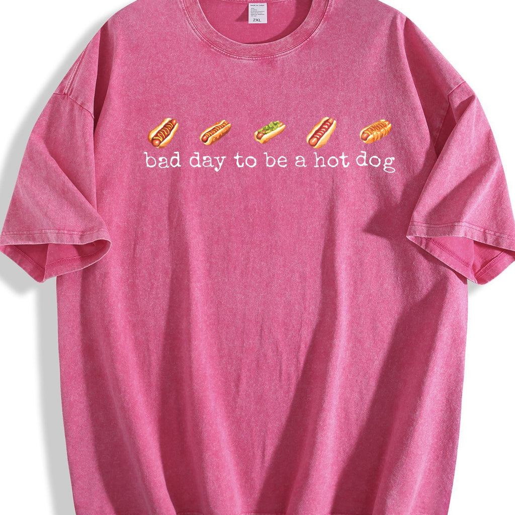 Bad Day To Be A Hotdog Vintage Washed T-Shirt product image 5