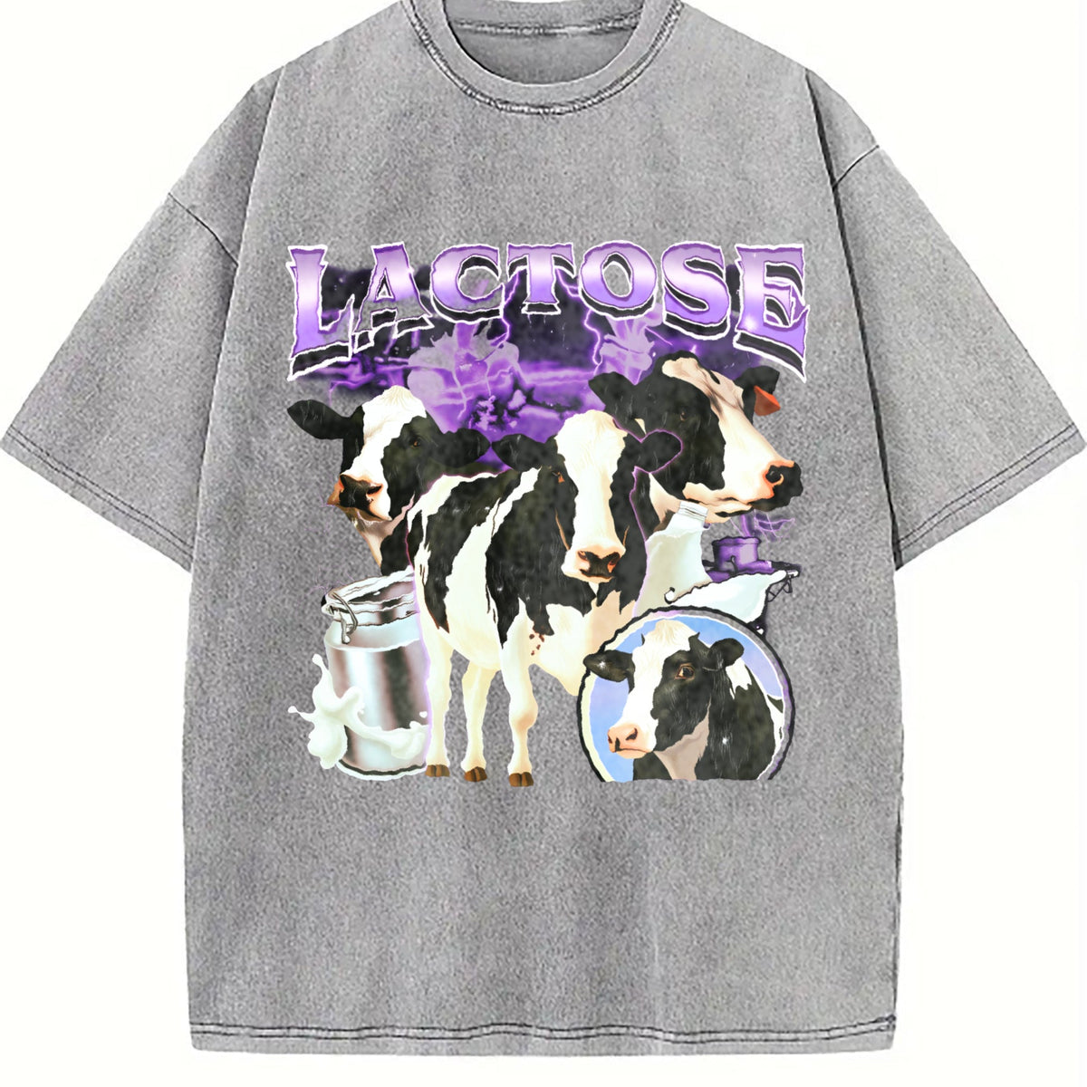 Lactose Tolerant Bootleg Vintage Washed T-Shirt product image 5
