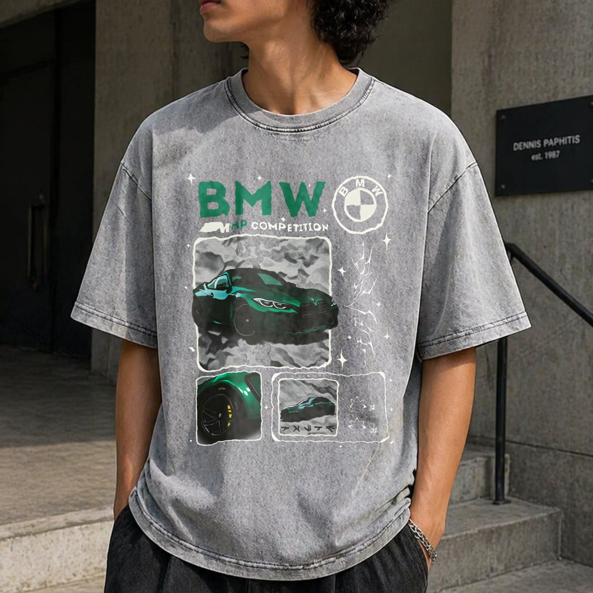 M4 Competition B M W Vintage Washed T-Shirt product image 5