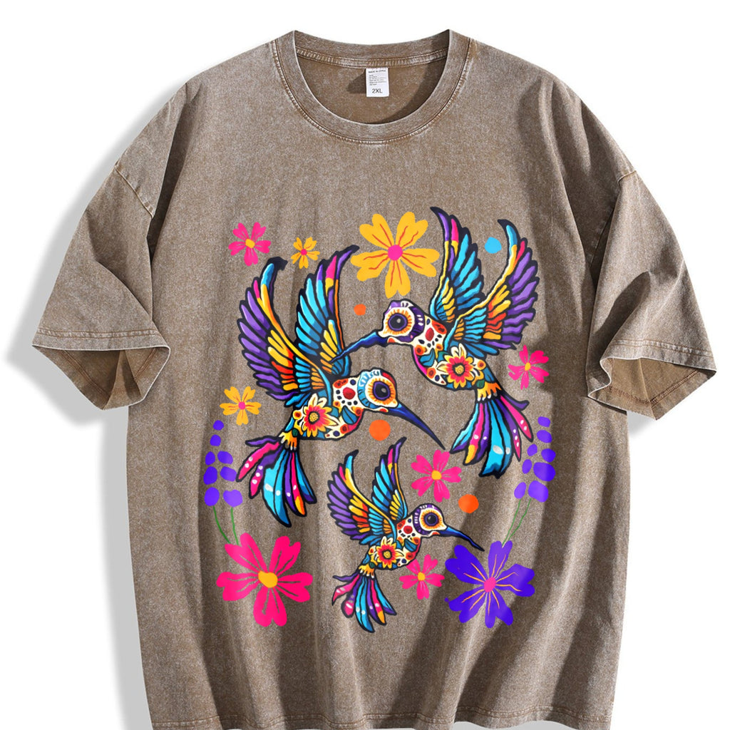 Mexican And Bohemian Vintage Washed T-Shirt product image 3