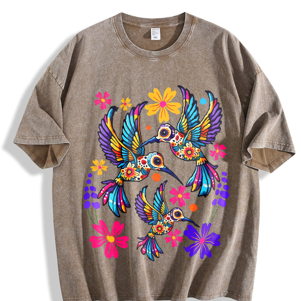 Mexican And Bohemian Vintage Washed T-Shirt product image 3