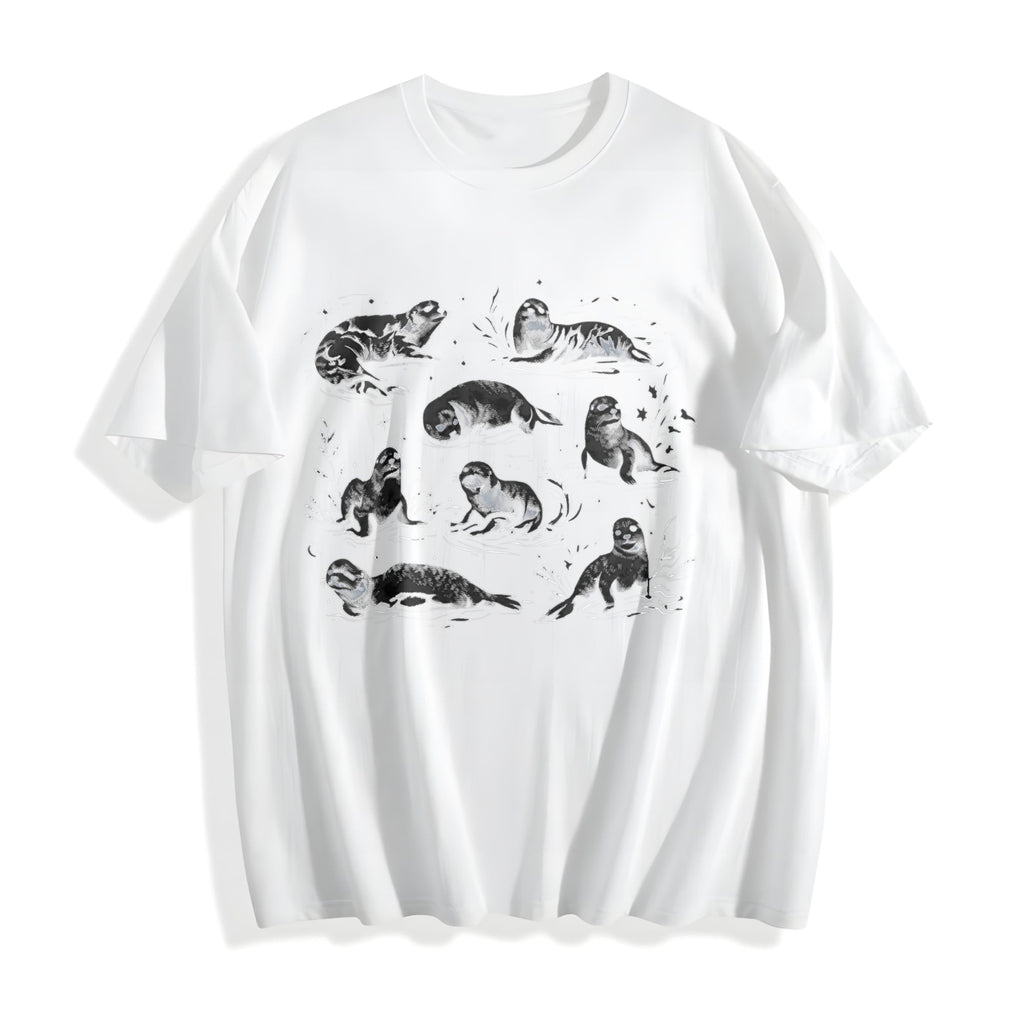 Coastal 90s Seals Cotton T-Shirt product image 2