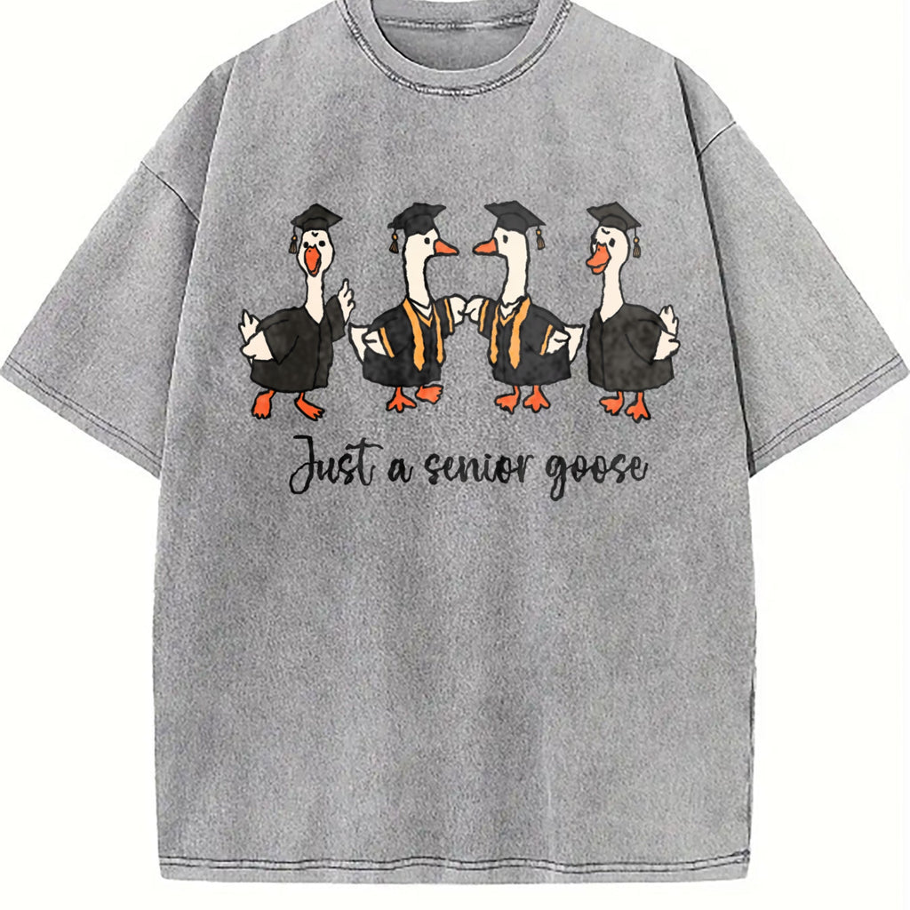 Preppy Graduation Goose Vintage Washed T-Shirt product image 4