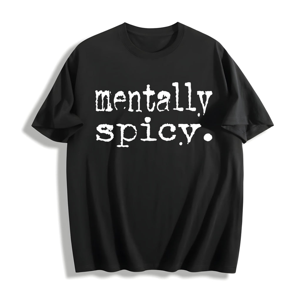 Mentally Spicy Summer Cotton T-Shirt product image 1