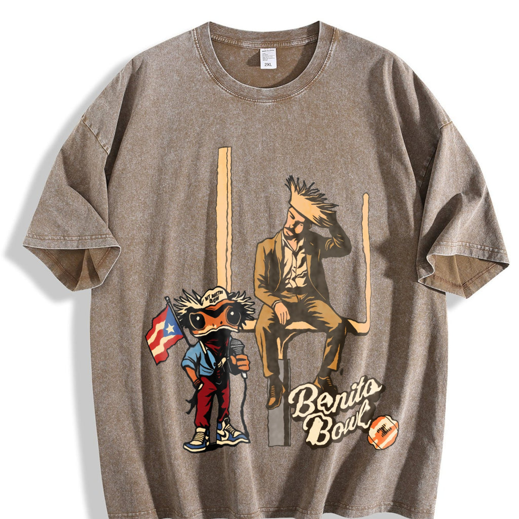 Benito Bowl Halftime - Single-sided Vintage Washed T-Shirt product image 3