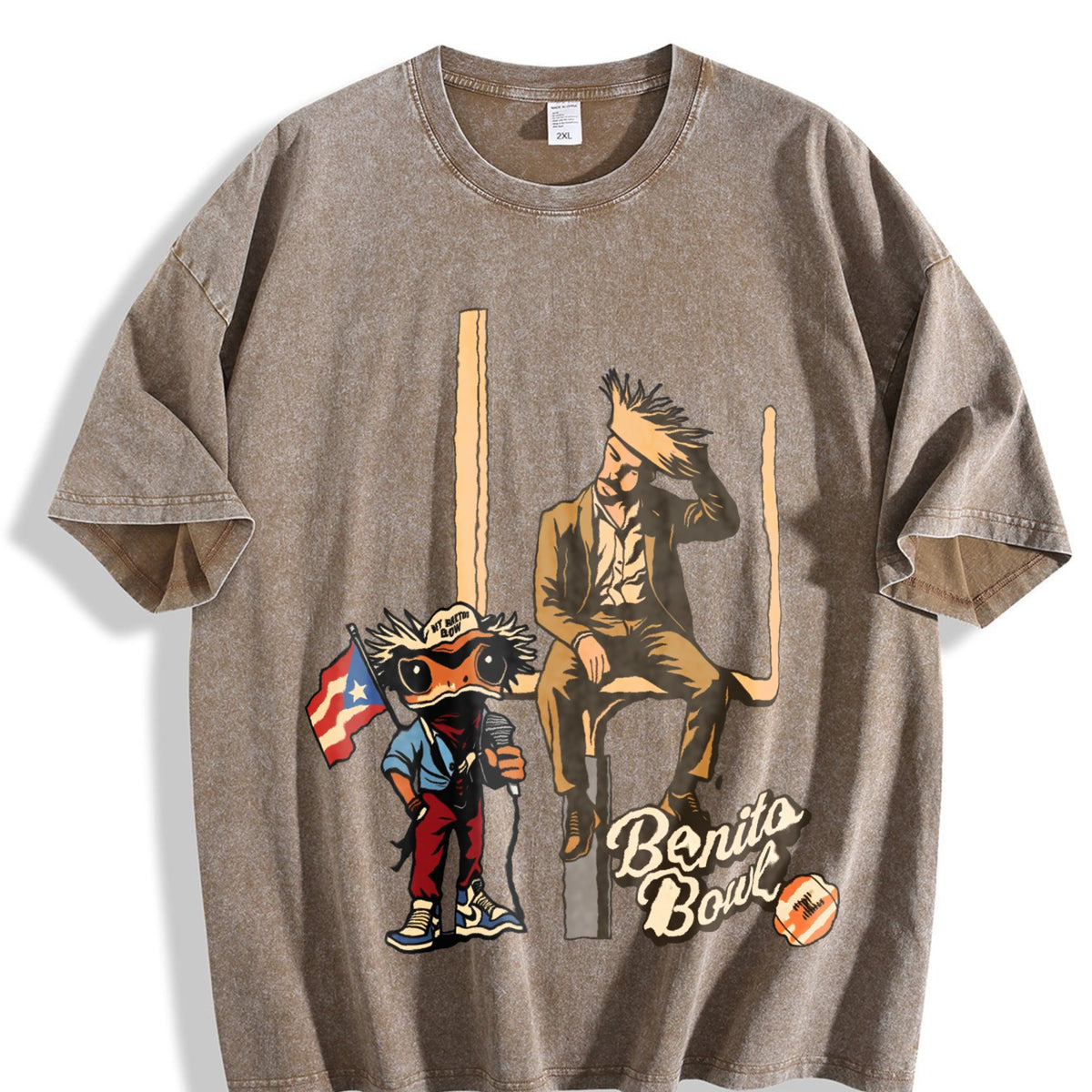 Benito Bowl Halftime - Single-sided Vintage Washed T-Shirt product image 3
