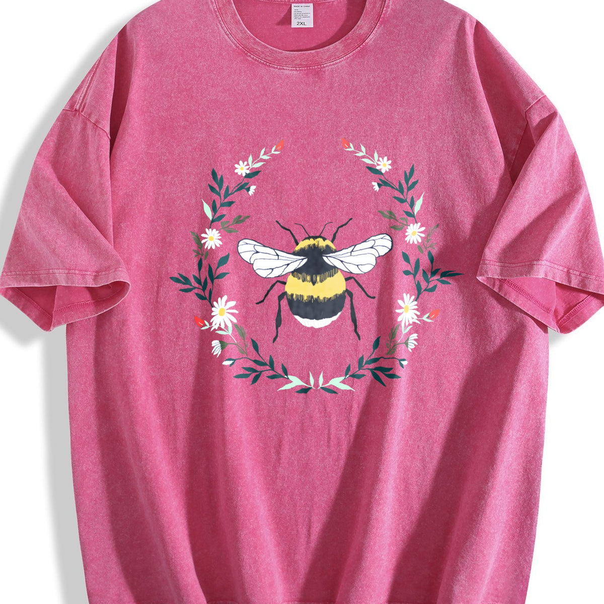 Wildflower Bee Vintage Washed T-Shirt product image 7
