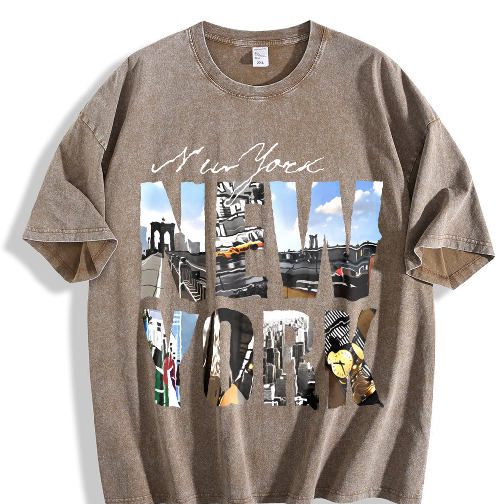 New York Newyork Vintage Washed T-Shirt product image 3