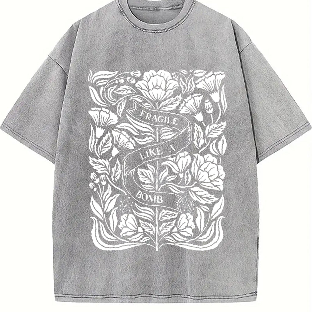 Inspired Floral & Fragile Like A Bomb - Wax Vintage Washed product image 4