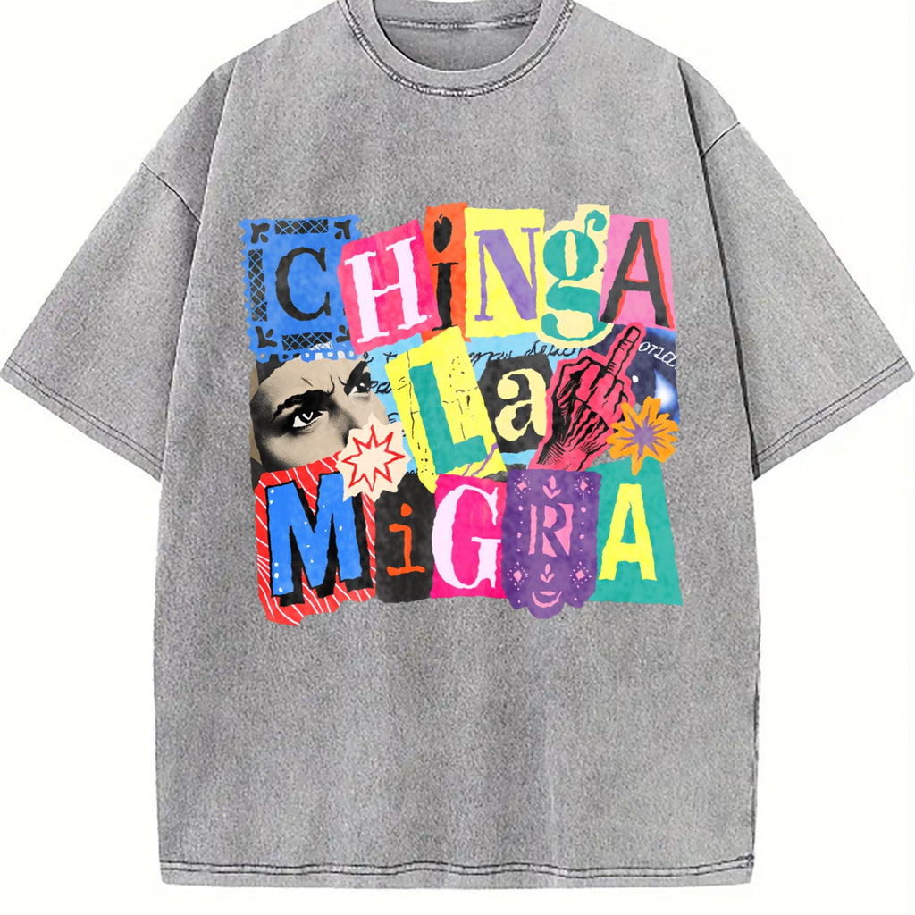 Ice Out Anti Magazine Letters Vintage Washed T-Shirt product image 4