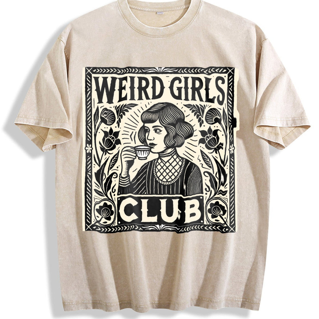 Weird Girls Club Vintage Washed T-Shirt product image 1