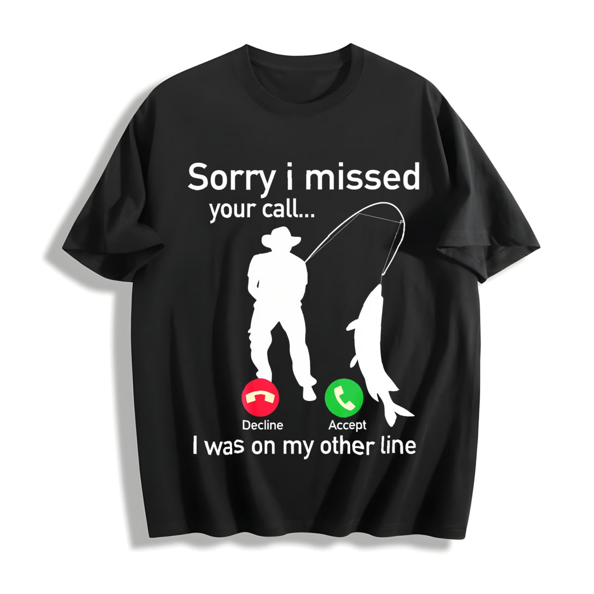Fishing Phone Call With Line - Funny Fish Fisherman Cotton product image 1