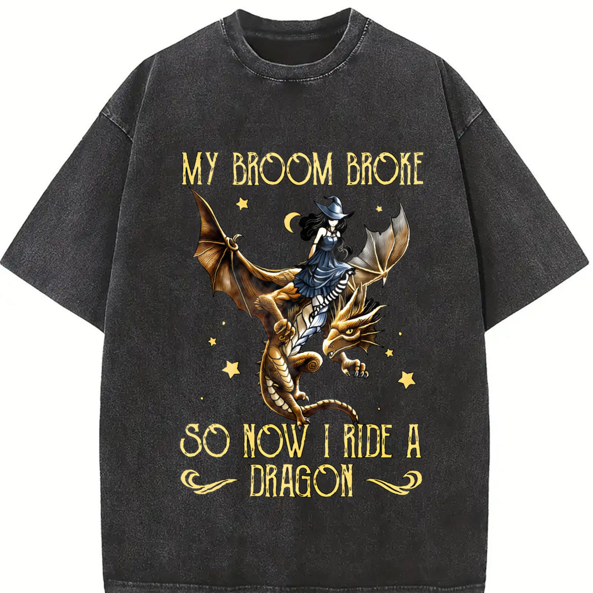 Sister Autumn : Witch Riding A Flying Dragon Letter Vintage product image 2