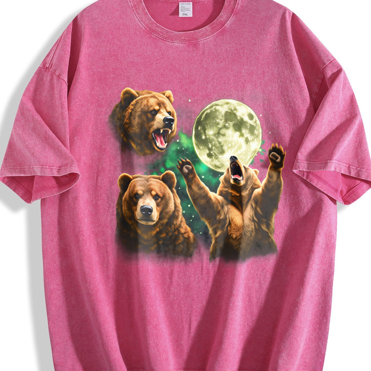 Bear Moon Vintage Washed T-Shirt product image 7