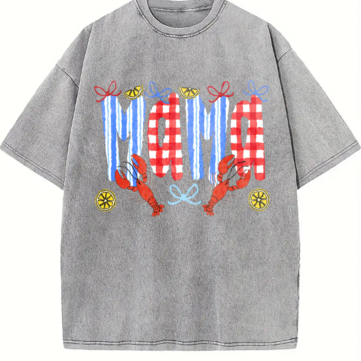 Mama Crawfish Season Vintage Washed T-Shirt product image 4