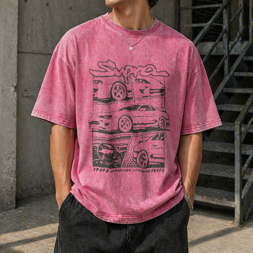Japanese Legend Supra 90s Funny Good Vintage Washed T-Shirt product image 7