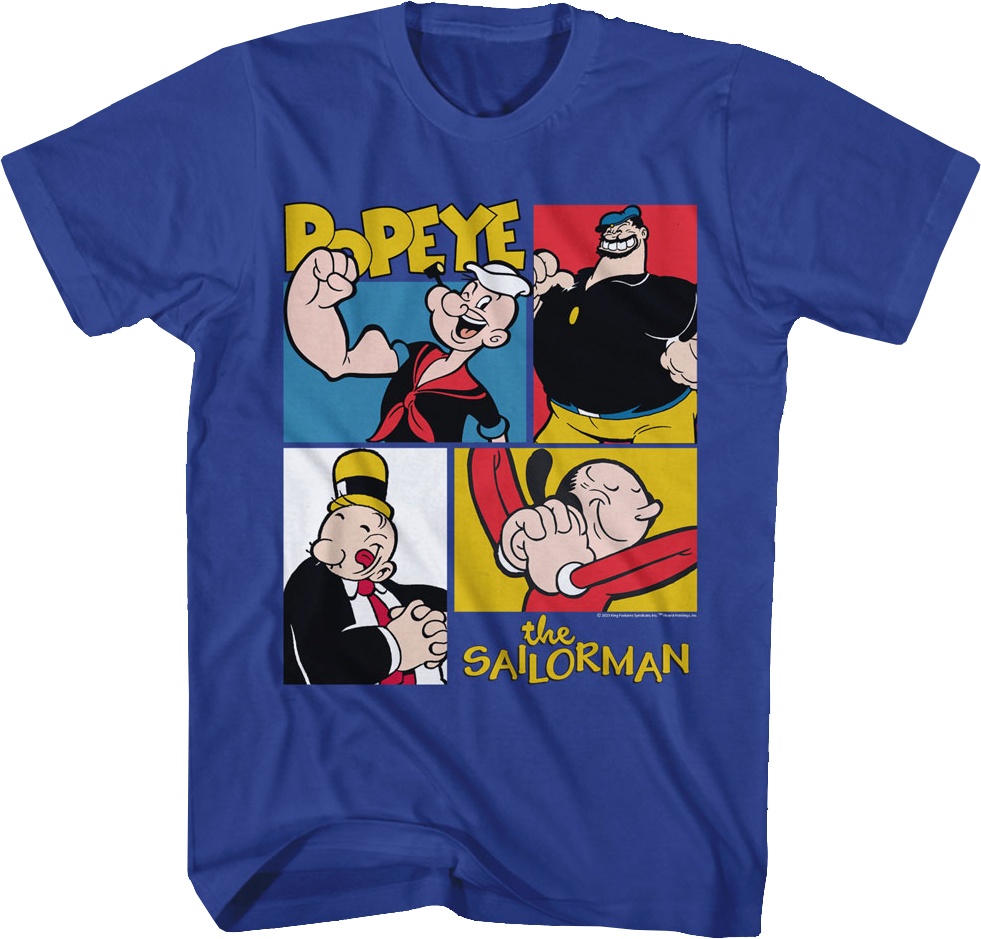 Character Squares Popeye T-Shirt product image 1