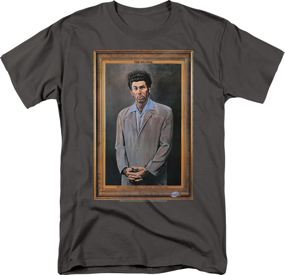Charcoal Kramer Painting Seinfeld T-Shirt product image 1