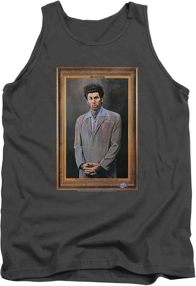 Charcoal Kramer Painting Seinfeld Tank Top