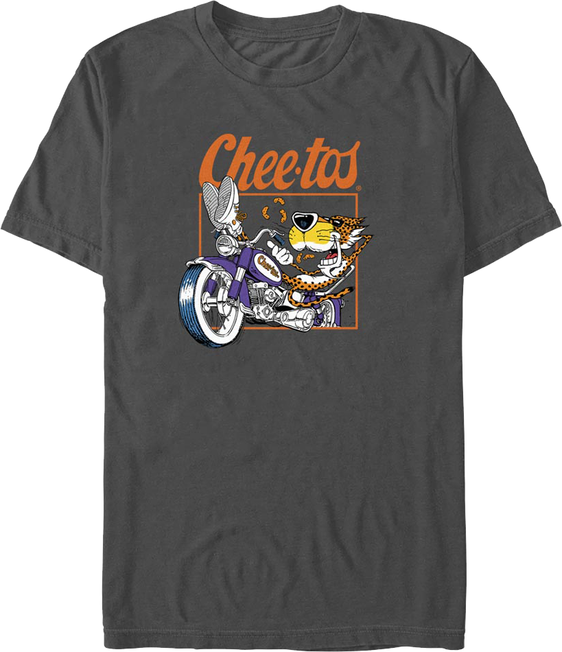 Chester Cheetah Motorcycle Cheetos T-Shirt product image 1