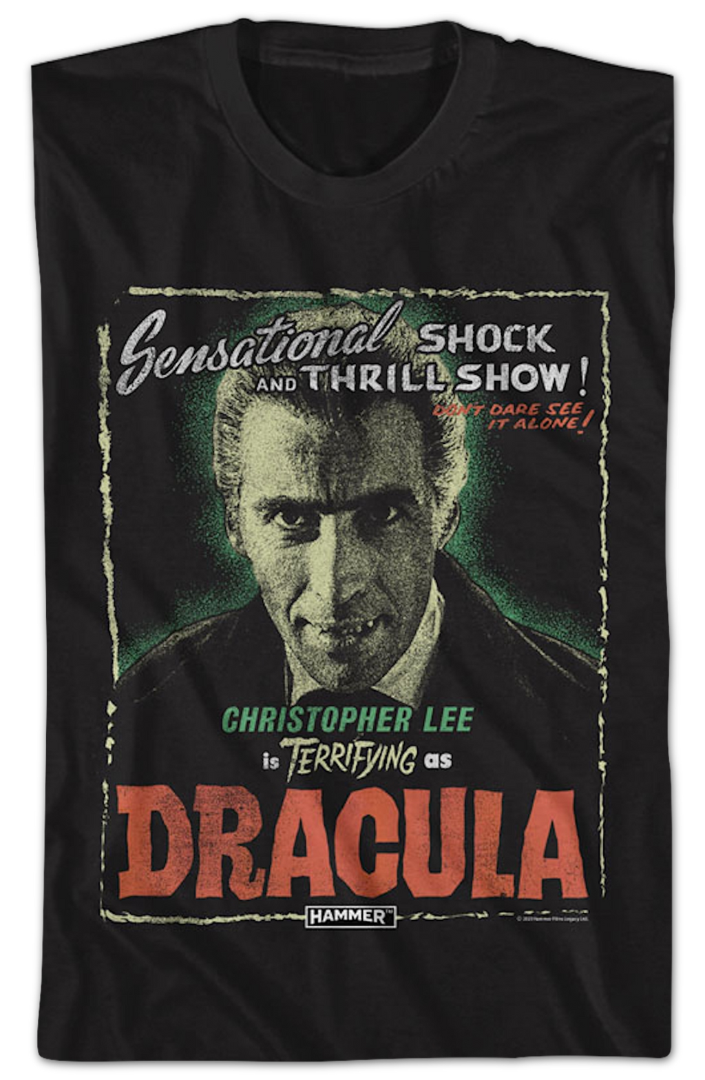 Christopher Lee As Dracula Hammer Films T-Shirt product image 2