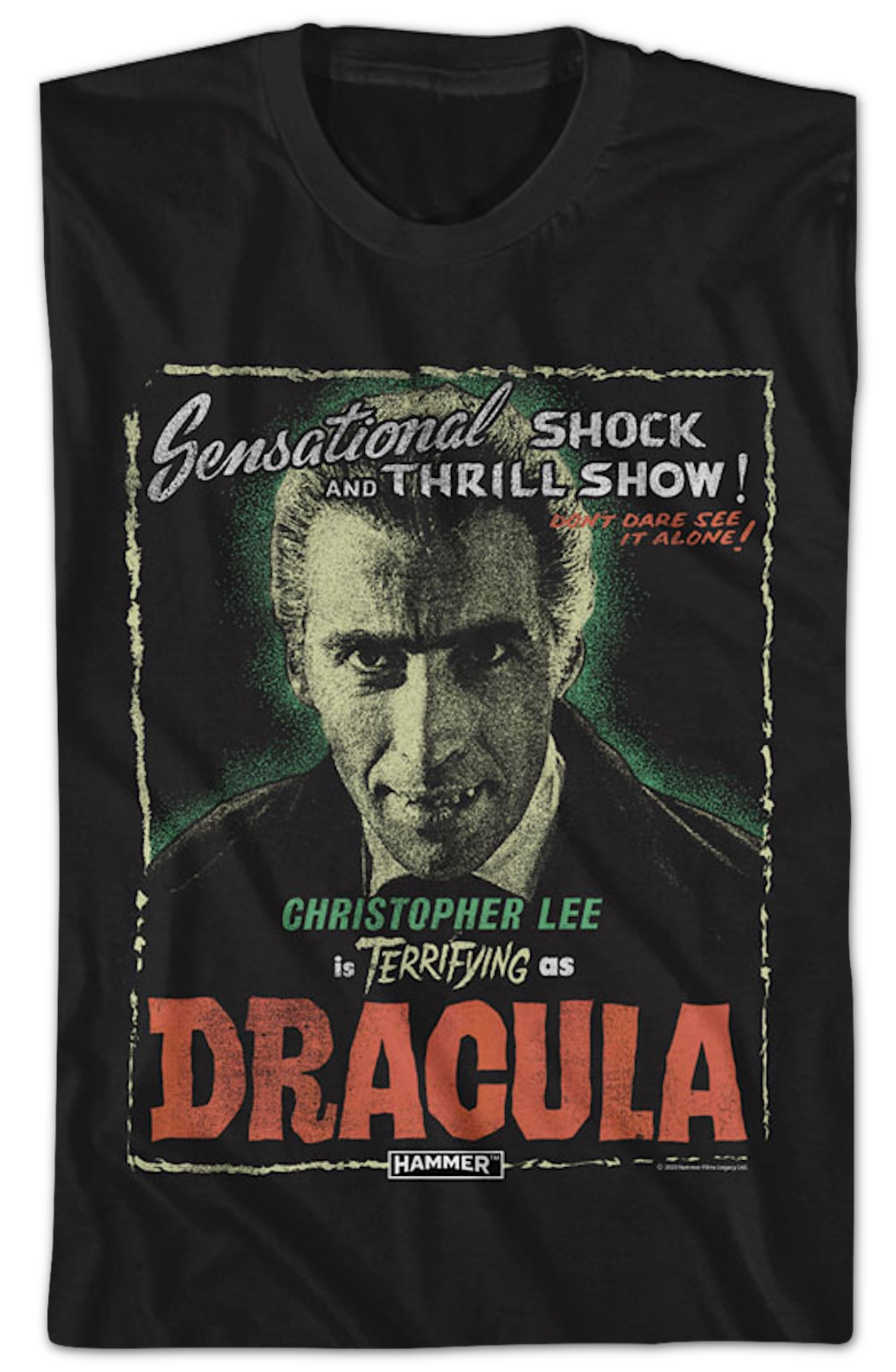 Christopher Lee As Dracula Hammer Films T-Shirt product image 2