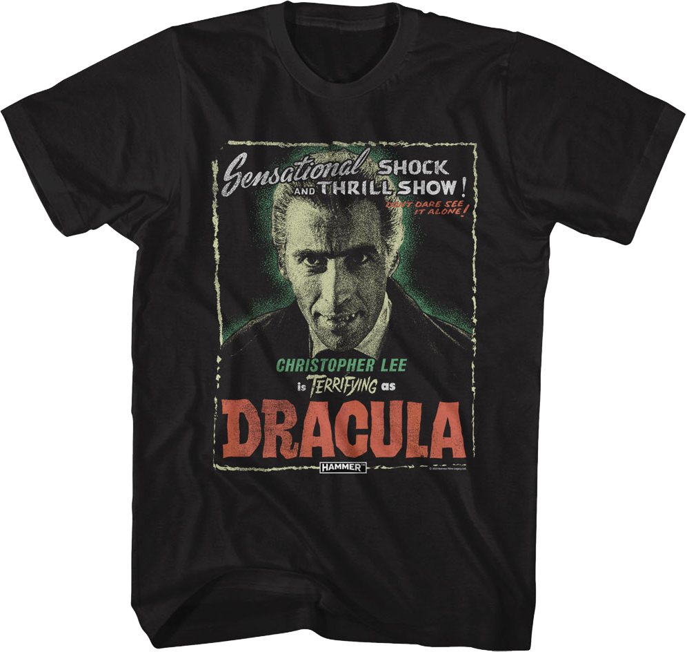 Christopher Lee As Dracula Hammer Films T-Shirt product image 1
