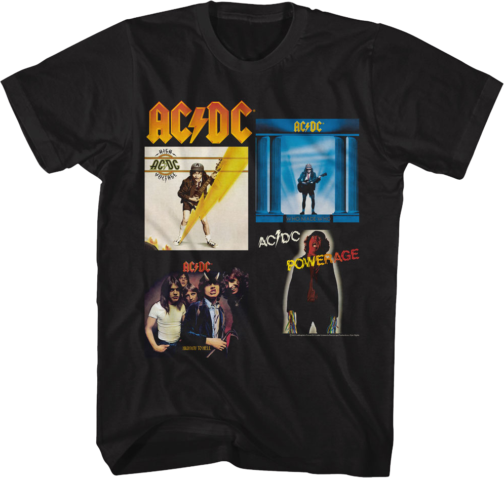 Classic Albums Collage ACDC Shirt product image 1