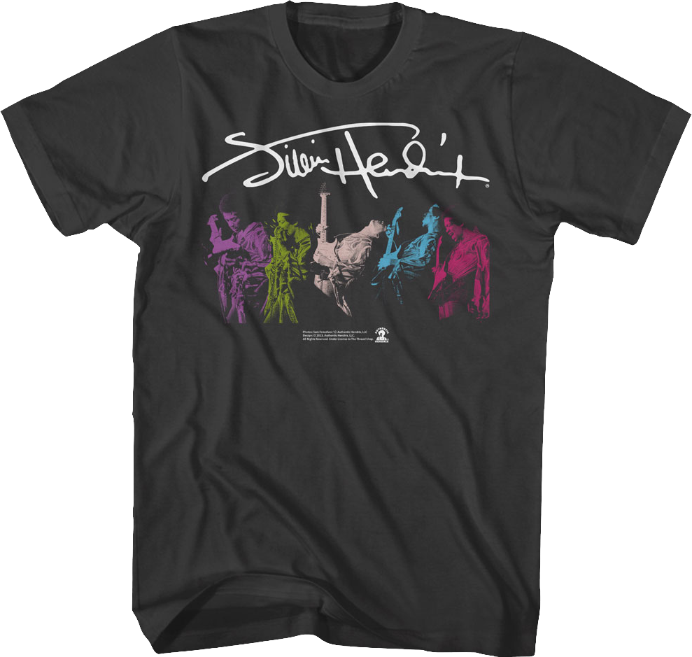 Color In Motion Jimi Hendrix T-Shirt product image 1