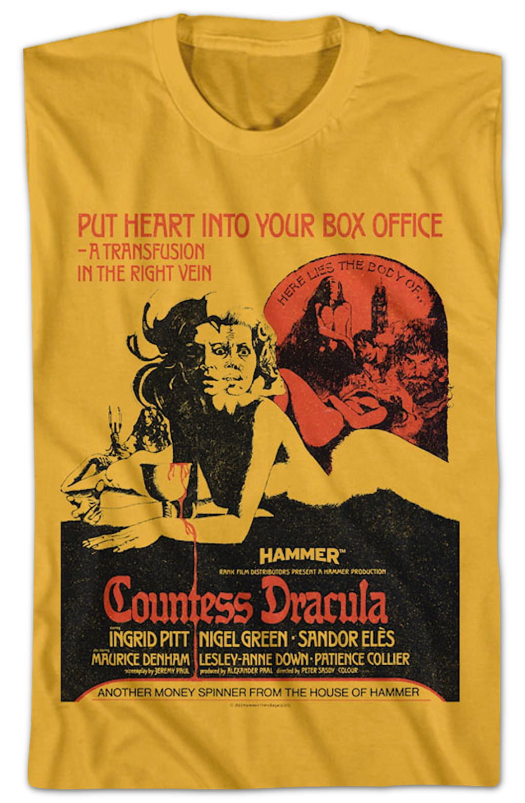 Countess Dracula Hammer Films T-Shirt product image 2
