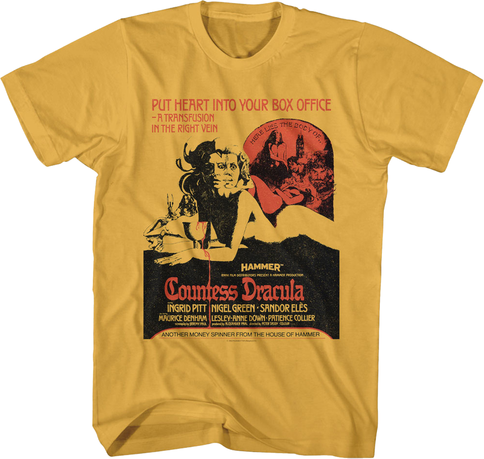 Countess Dracula Hammer Films T-Shirt product image 1