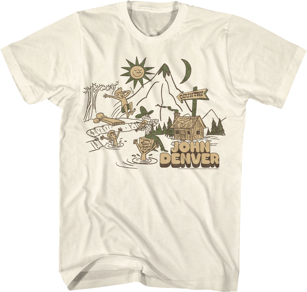 Country Swimming John Denver T-Shirt product image 1