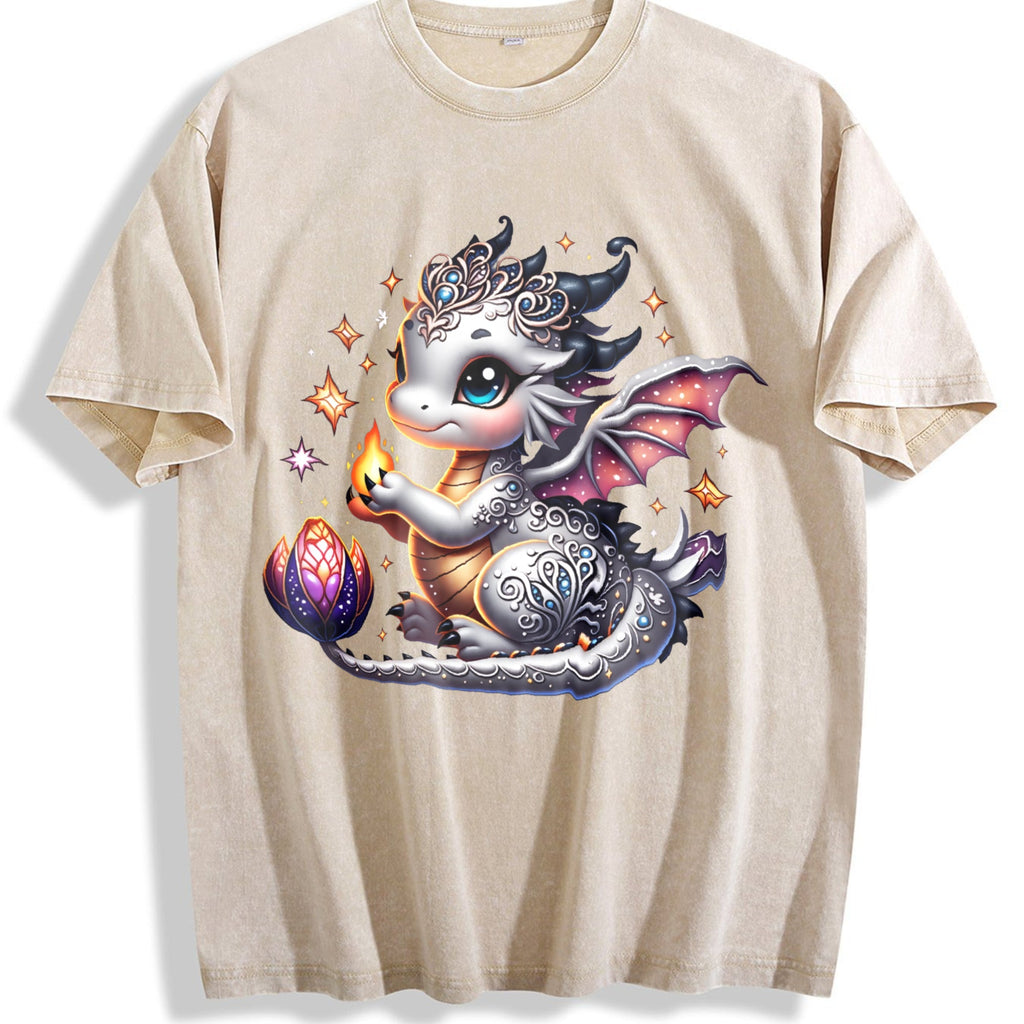 Silvery-gray Little Dragon With Exquisite Vintage Washed product image 1