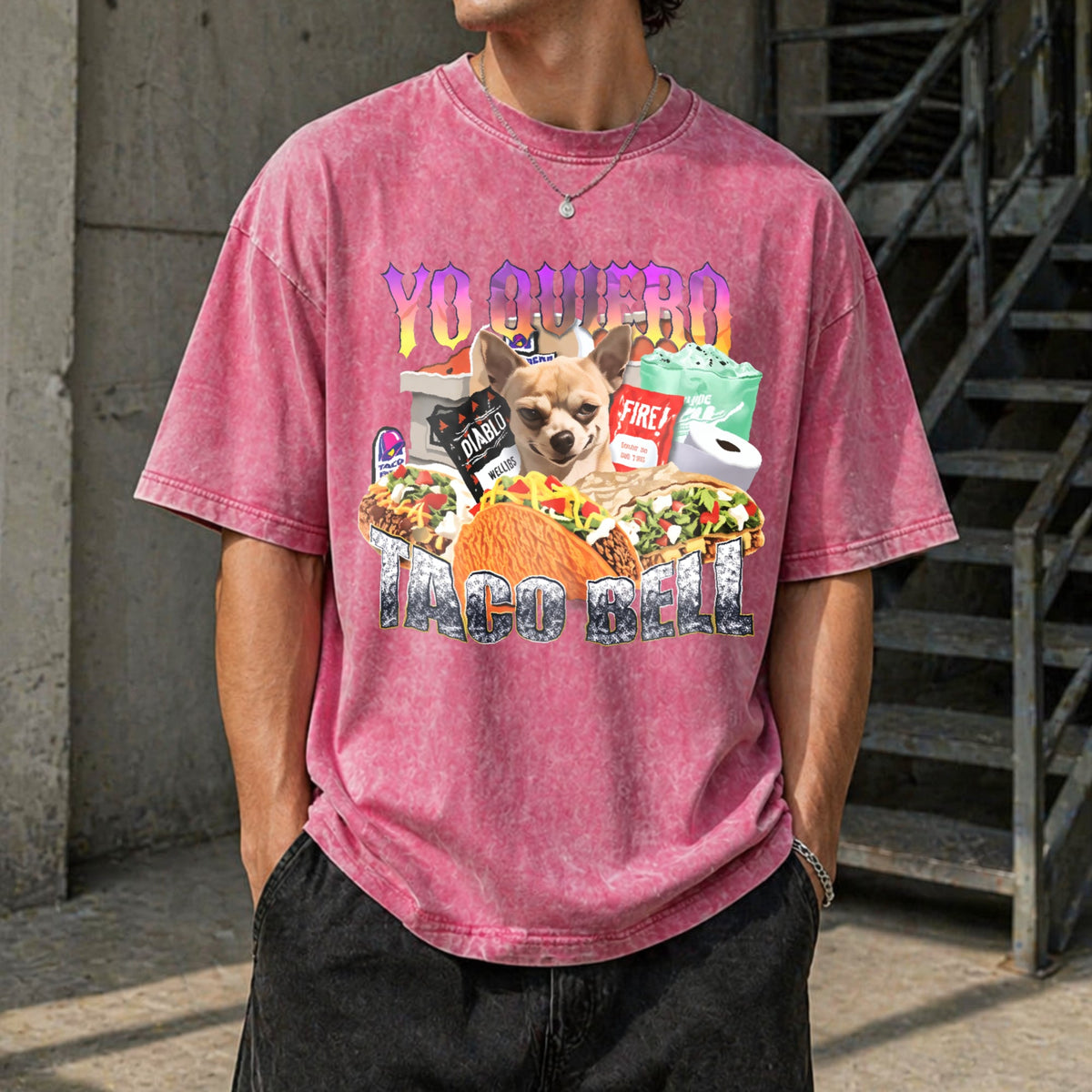 Yo Quiero Taco Bell T-shirt 90s Bootleg Rap - Funny Vintage product image 7