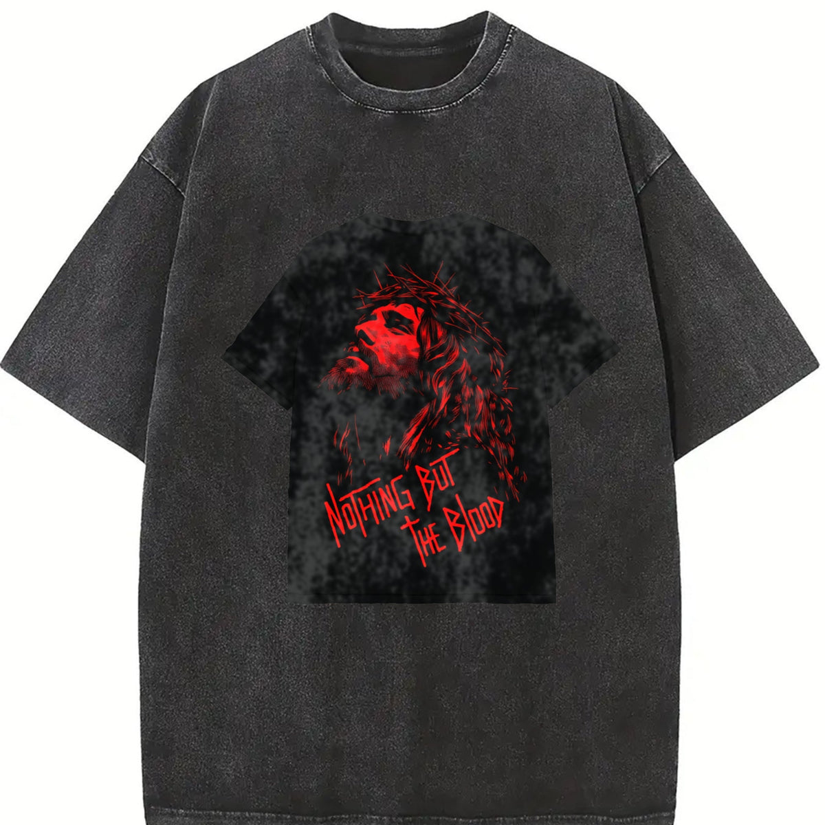 Christian Crown Of Thorns Vintage Washed T-Shirt product image 2
