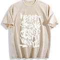 Abstract White Graffiti Lettering Vintage Washed T-Shirt product image 1
