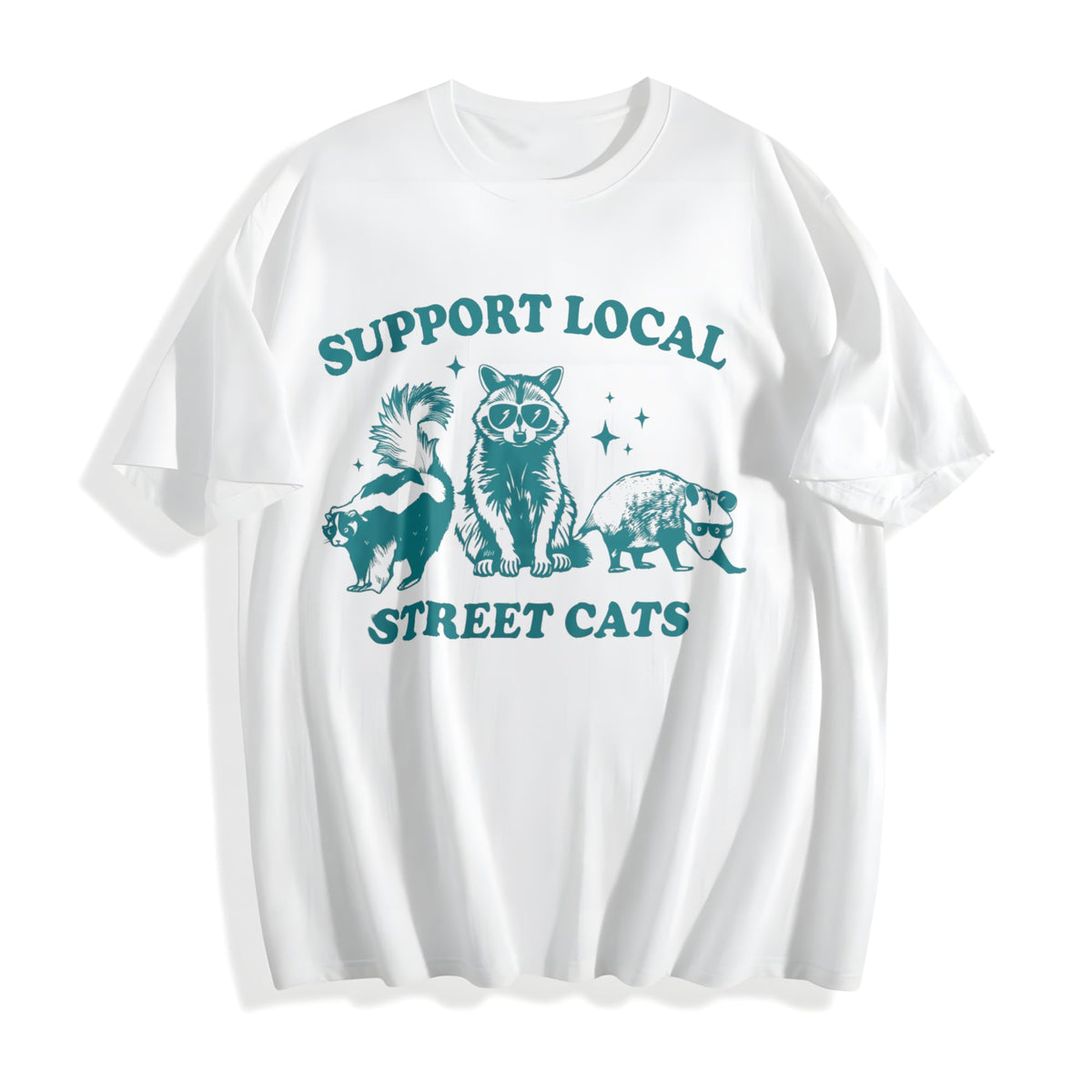 Support Local Cats Cotton T-Shirt product image 2