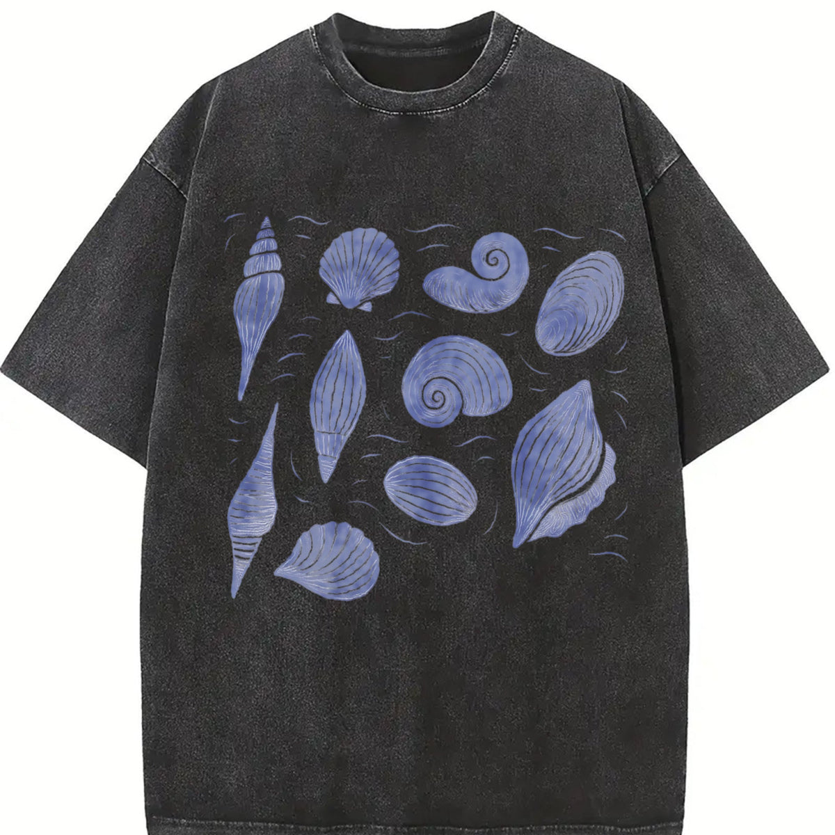 Shells Ocean 90s Vintage Washed T-Shirt product image 2