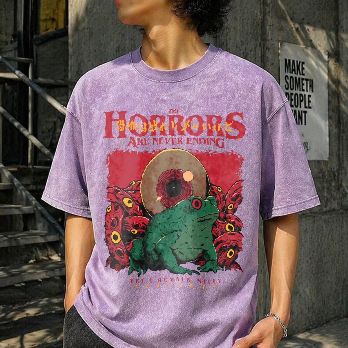 Horrors Are Never Ending Vintage Washed T-Shirt product image 6