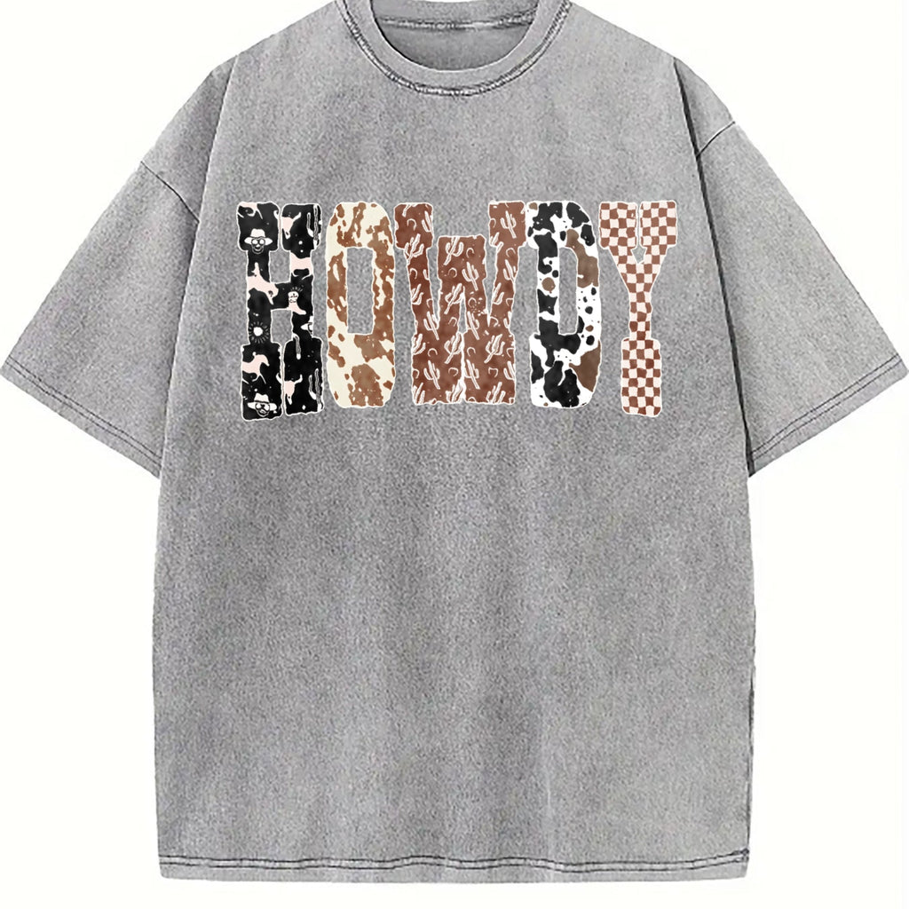 Howdy Western Halloween Ghost Vintage Washed T-Shirt product image 4