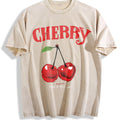 T-shirtplus Size - Pink Cherry Daily Travel Vintage Washed product image 1