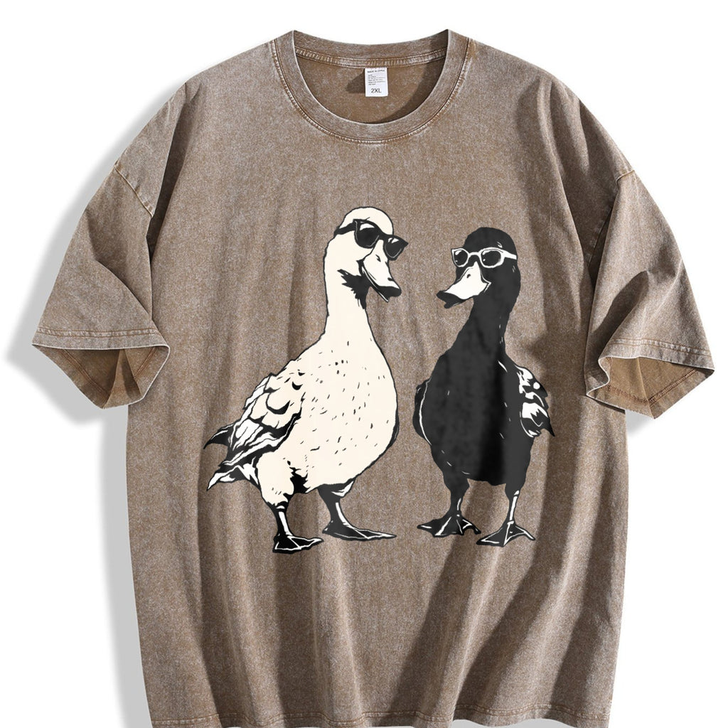 Cool Ducks With Sunglasses Vintage Washed T-Shirt product image 3