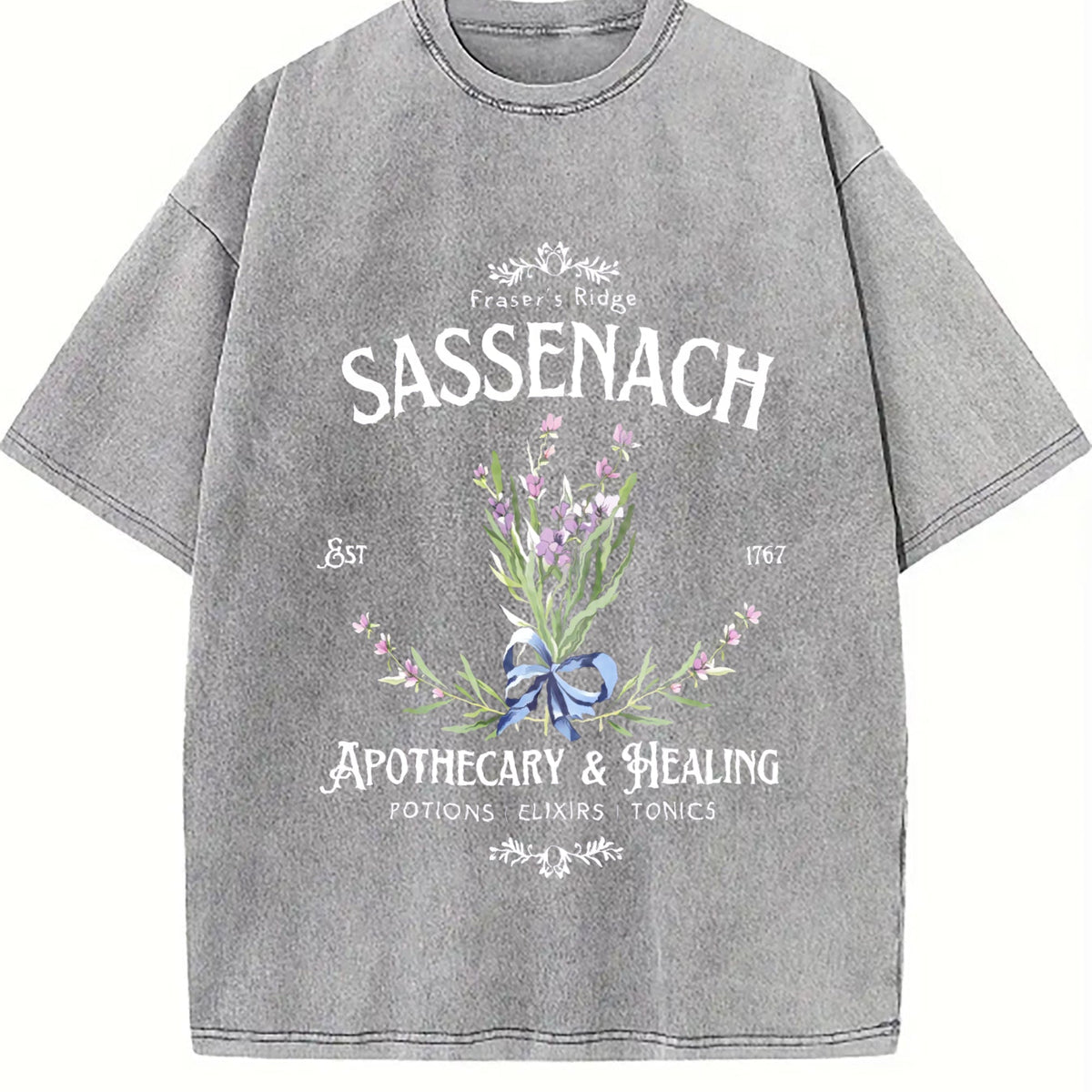 Summer Sassenach Floral One-piece Vintage Washed T-Shirt product image 5