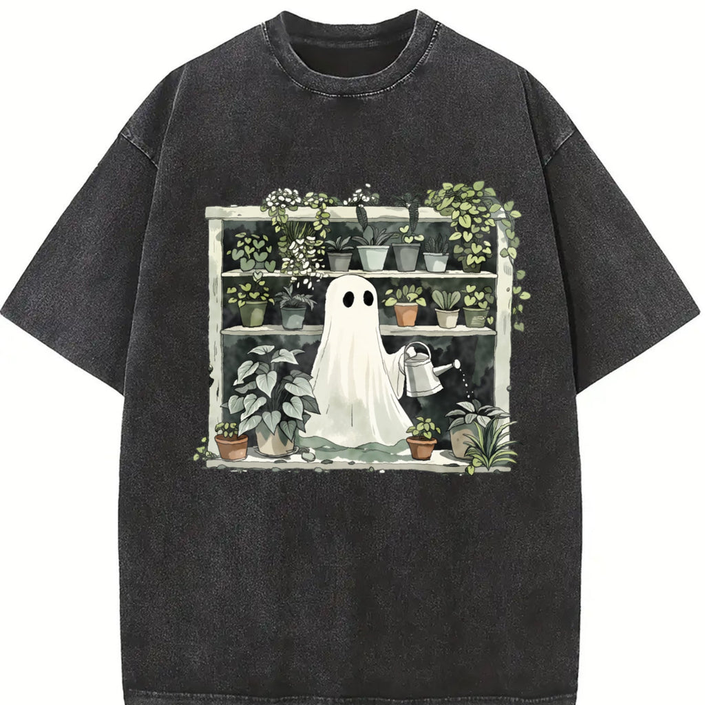 Funny Plant Ghost Vintage Washed T-Shirt product image 2