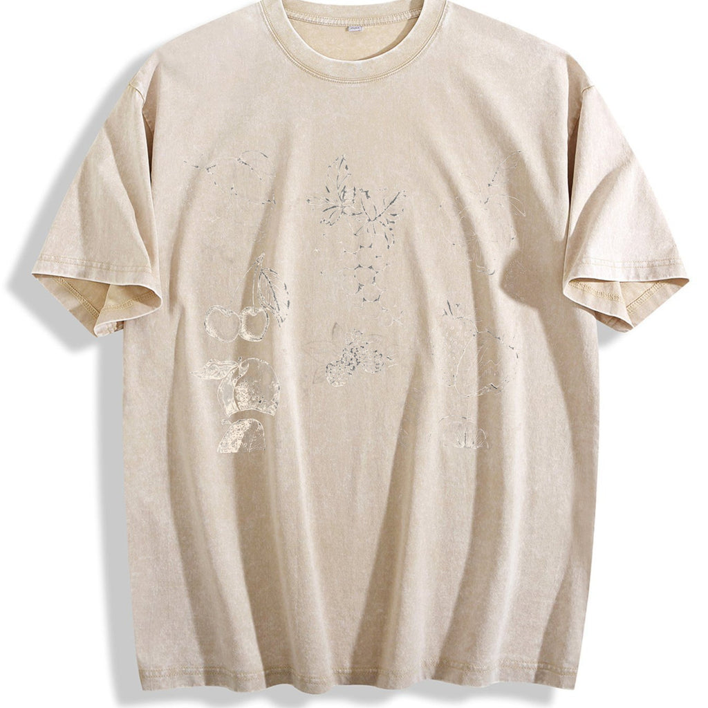 Fruits And Berries 90s Vintage Washed T-Shirt product image 1
