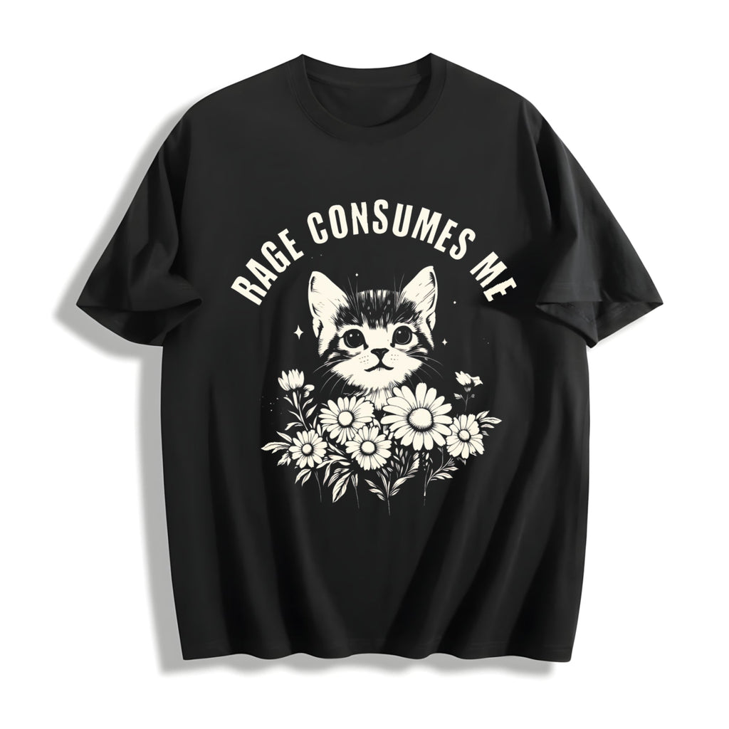 Rage Consumes Me Cotton T-Shirt product image 1