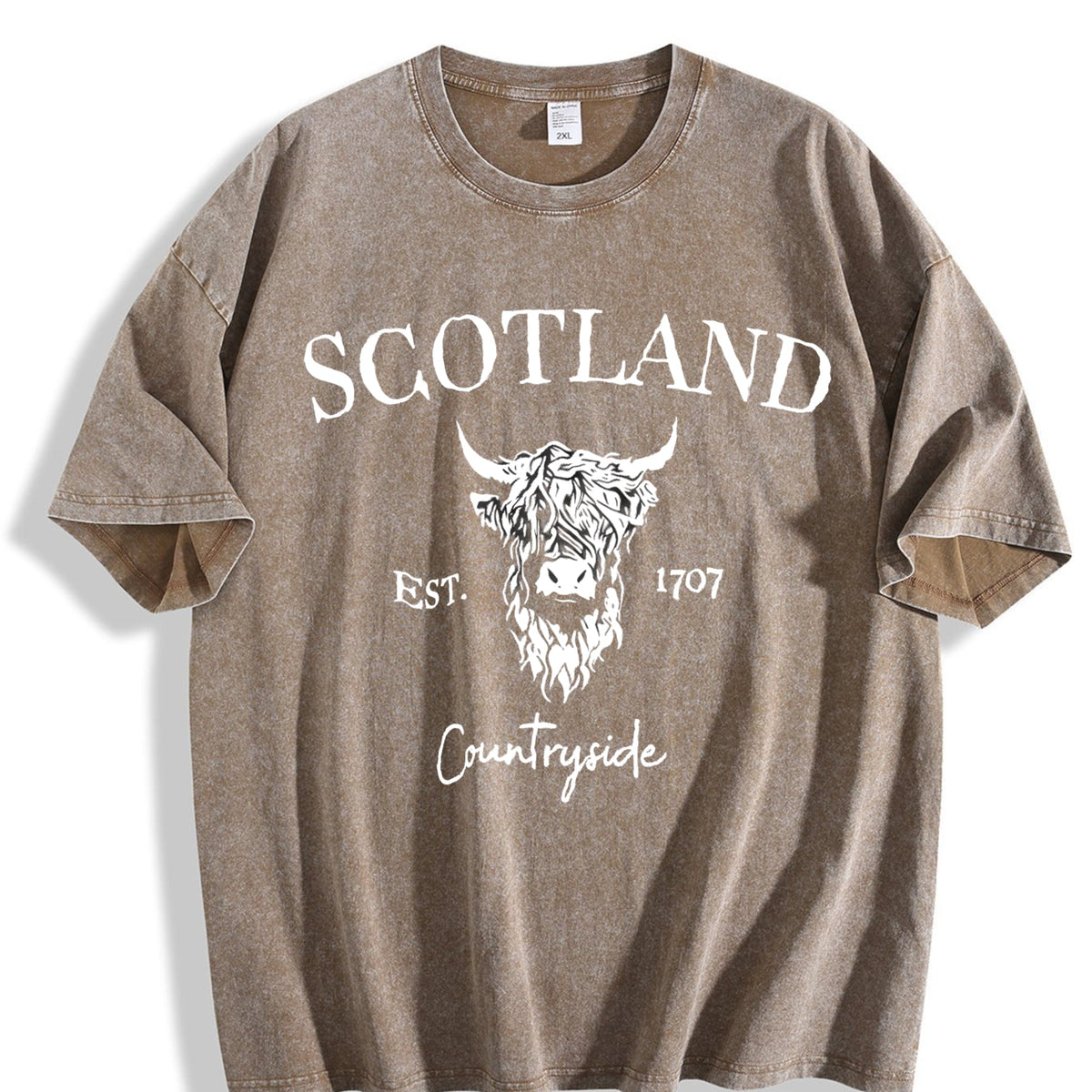 Scotland Buffalo Vintage Washed T-Shirt product image 3