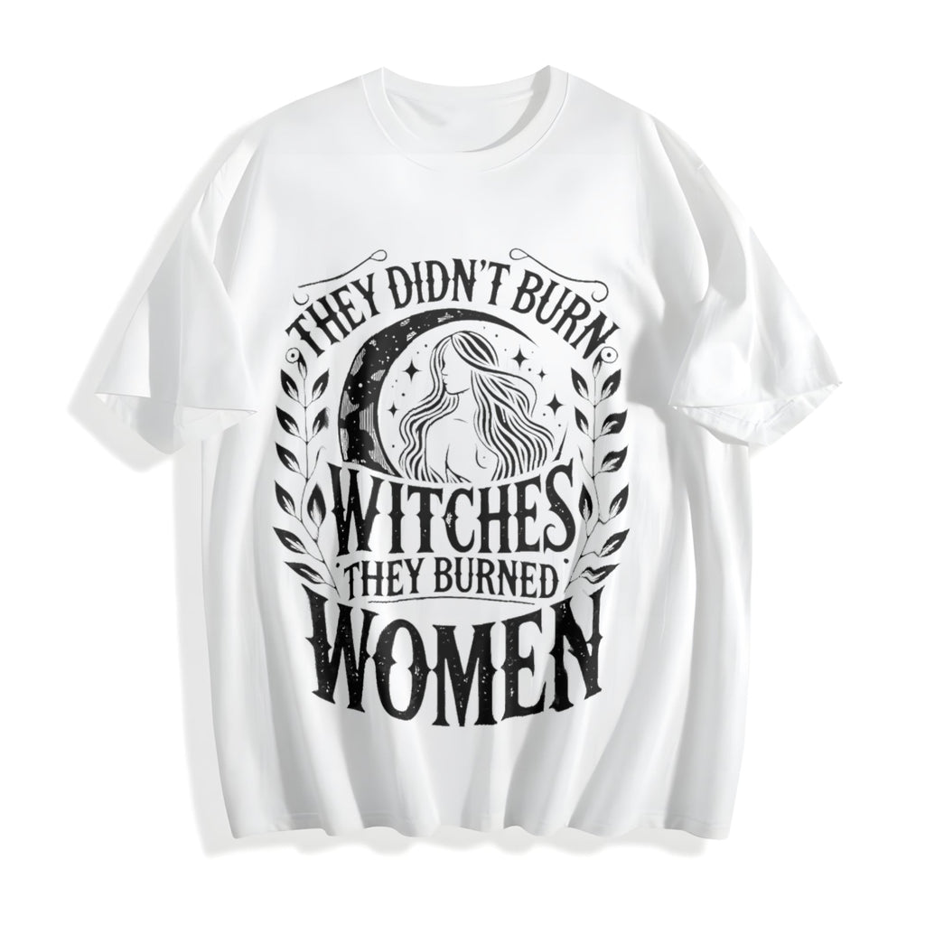 They Didn't Burn Witches Cotton T-Shirt product image 2