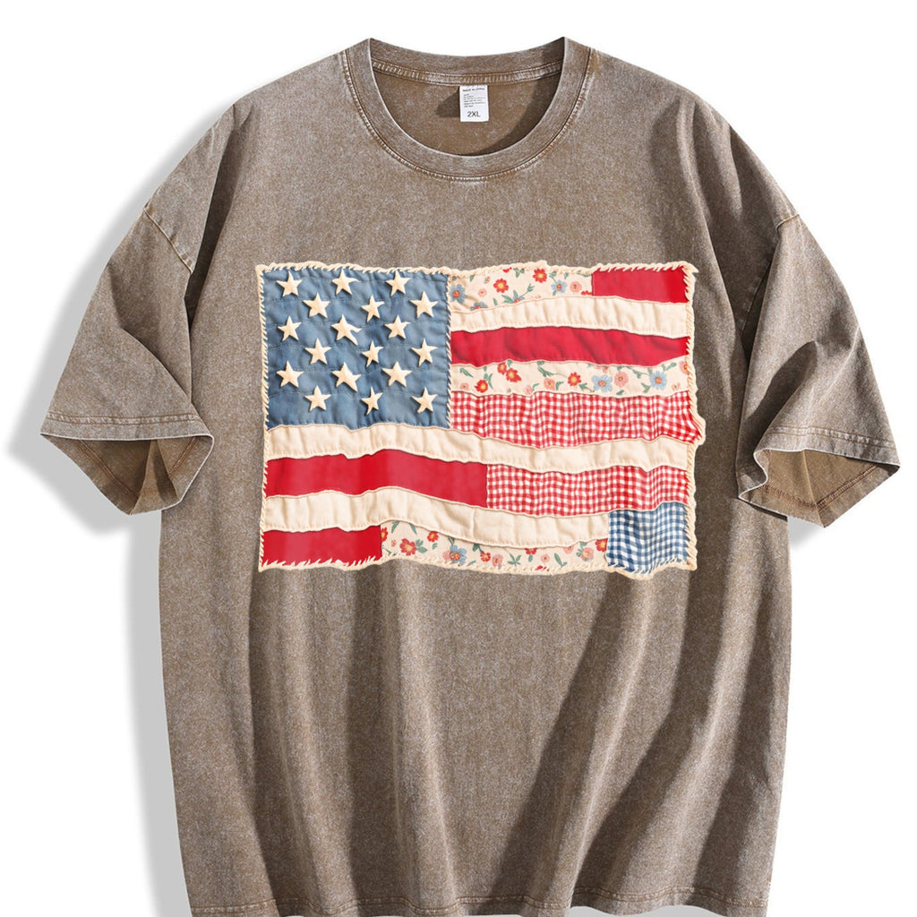 American Flag Vintage Washed T-Shirt product image 3
