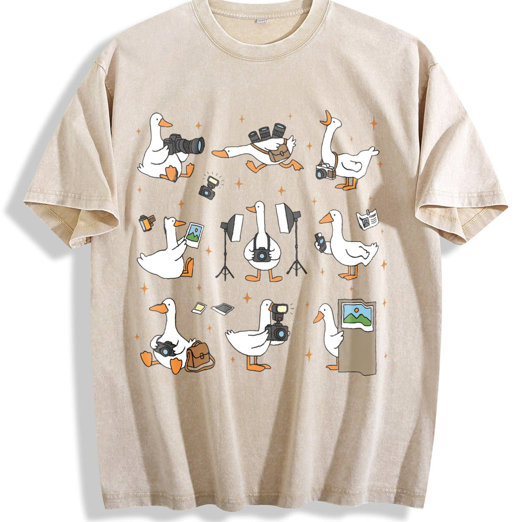 Silly Goose Photographer Vintage Washed T-Shirt product image 1